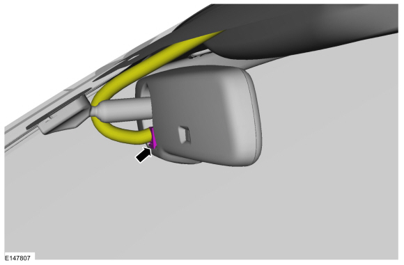 Ford Fusion. Interior Rear View Mirror. Removal and Installation