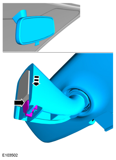 Ford Fusion. Interior Rear View Mirror. Removal and Installation