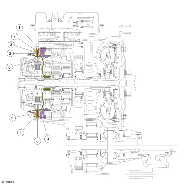 Ford Fusion. Intermediate Clutch Assembly. Description and Operation