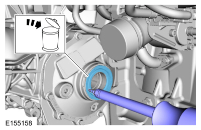 Ford Fusion. Intermediate Shaft Seal. Removal and Installation