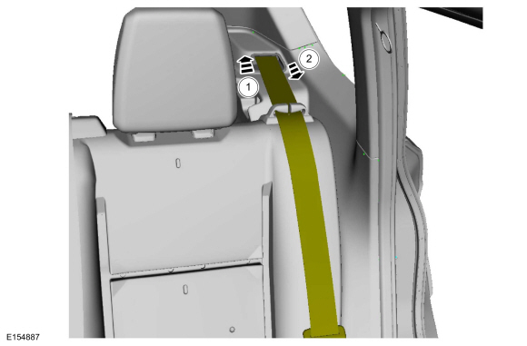 Ford Fusion. Locked Seatbelt Retractor Releasing. General Procedures