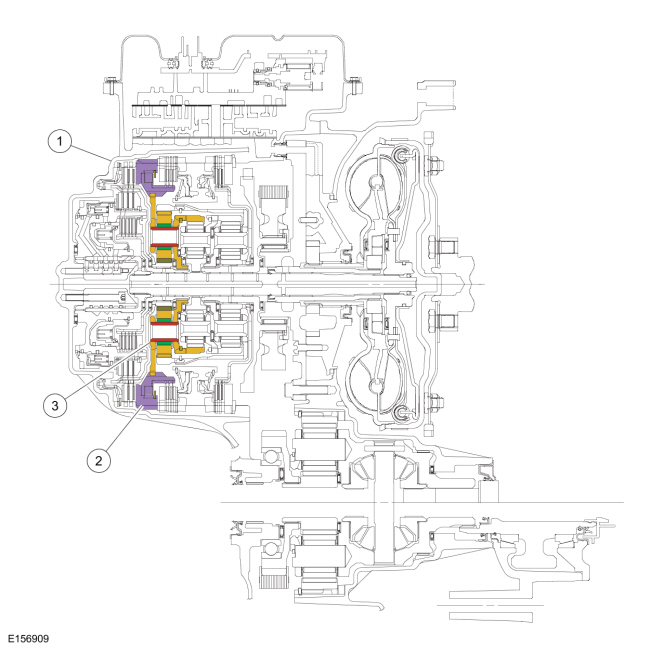 Ford Fusion. Low One-Way Clutch Assembly. Description and Operation