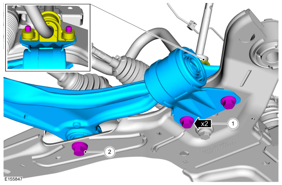 Ford Fusion. Lower Arm. Removal and Installation