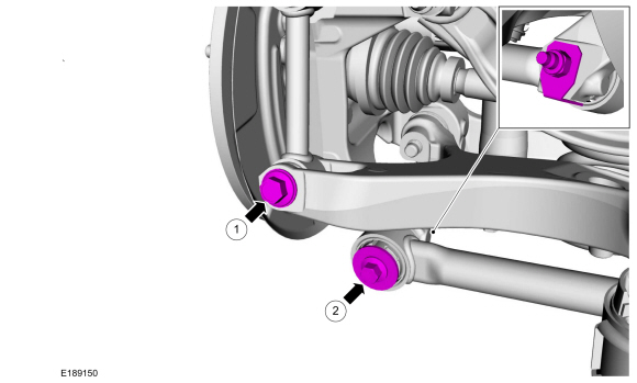 Ford Fusion. Lower Arm. Removal and Installation