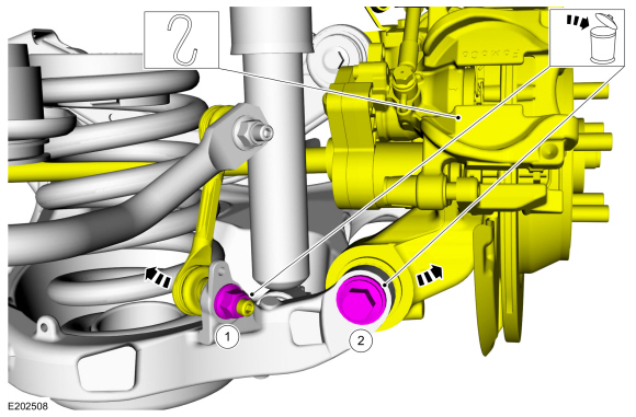 Ford Fusion. Lower Arm. Removal and Installation