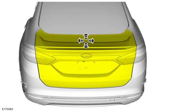 Ford Fusion. Luggage Compartment Lid Alignment. General Procedures
