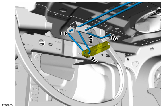 Ford Fusion. Luggage Compartment Lid Hinge. Removal and Installation