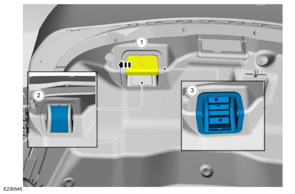 Ford Fusion. Luggage Compartment Lid Latch. Removal and Installation