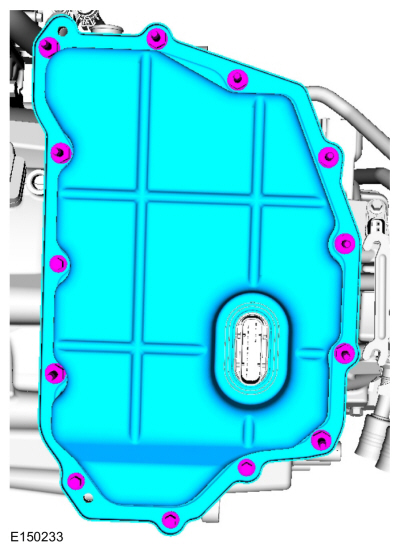 Ford Fusion. Main Control Cover - 1.5L EcoBoost (118kW/160PS) – I4. Removal and Installation