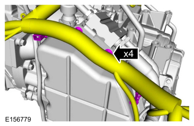 Ford Fusion. Main Control Cover - 2.0L EcoBoost (184kW/250PS) – MI4. Removal and Installation