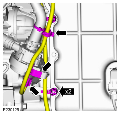 Ford Fusion. Main Control Cover - 2.0L EcoBoost (184kW/250PS) – MI4. Removal and Installation