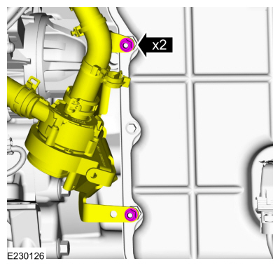 Ford Fusion. Main Control Cover - 2.0L EcoBoost (184kW/250PS) – MI4. Removal and Installation