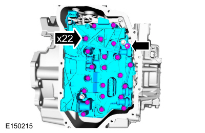 Ford Fusion. Main Control Valve Body. Removal and Installation