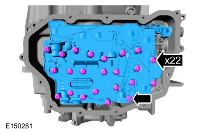 Ford Fusion. Main Control Valve Body. Removal and Installation