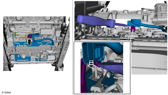 Ford Fusion. Occupant Classification System (OCS) Sensor. Removal and Installation