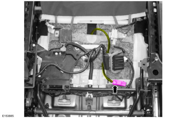 Ford Fusion. Occupant Classification System (OCS) Sensor. Removal and Installation