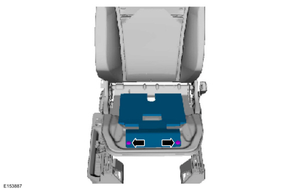 Ford Fusion. Occupant Classification System (OCS) Sensor. Removal and Installation