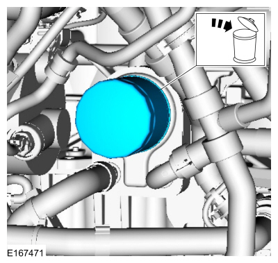 Ford Fusion. Oil Cooler. Removal and Installation