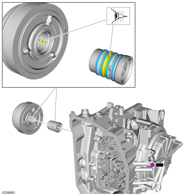 Ford Fusion. Overdrive Clutch Assembly. Description and Operation