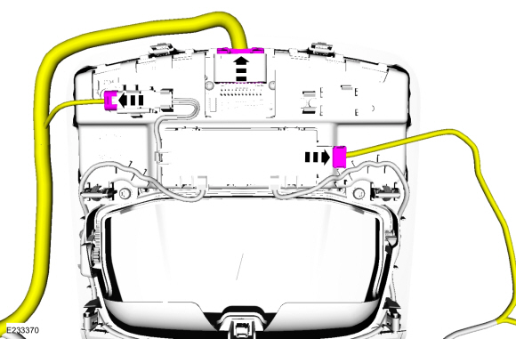 Ford Fusion. Overhead Console. Removal and Installation