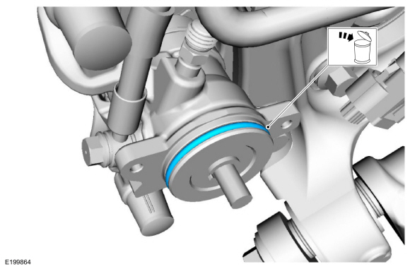 Ford Fusion. Parking Brake Actuator Motor. Removal and Installation