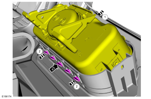 Ford Fusion. Passenger Airbag. Removal and Installation