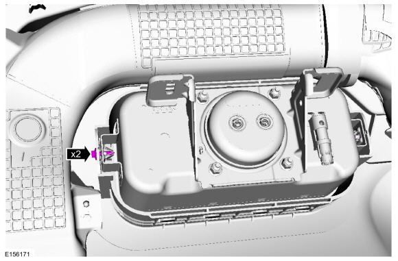 Ford Fusion. Passenger Airbag. Removal and Installation