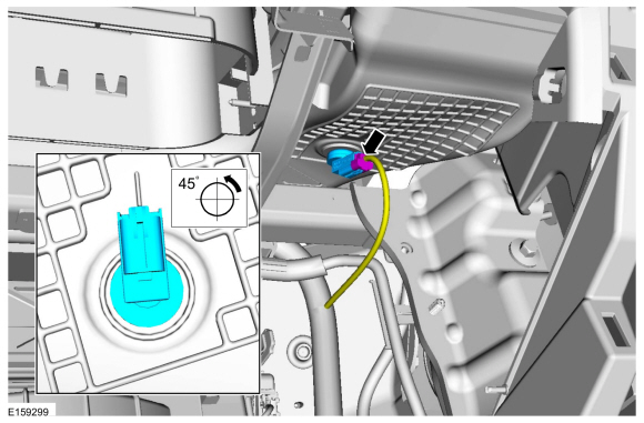 Ford Fusion. Passenger Side Register Air Discharge Temperature Sensor. Removal and Installation