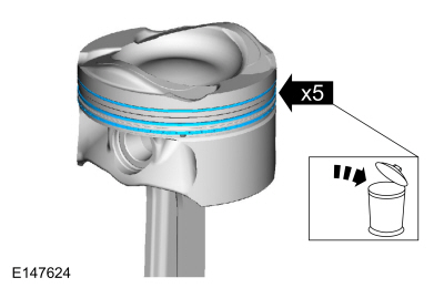 Ford Fusion. Piston. Disassembly and Assembly of Subassemblies