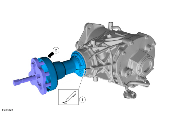 Ford Fusion. Power Transfer Unit Rear Seal. Removal and Installation