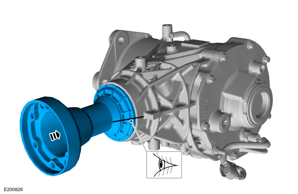 Ford Fusion. Power Transfer Unit Rear Seal. Removal and Installation