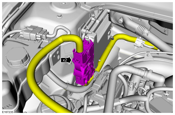 Ford Fusion. Powertrain Control Module (PCM). Removal and Installation