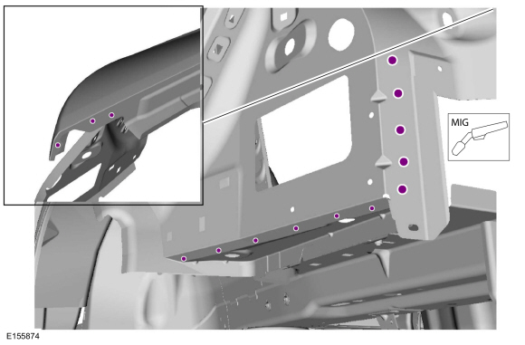 Ford Fusion. Quarter Panel LH. Removal and Installation