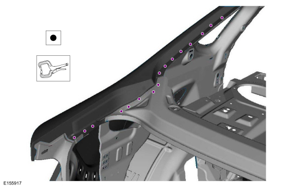 Ford Fusion. Quarter Panel LH. Removal and Installation