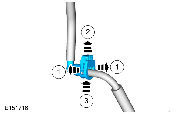 Ford Fusion. Quick Release Coupling. General Procedures