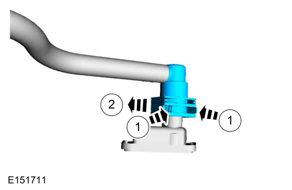 Ford Fusion. Quick Release Coupling. General Procedures