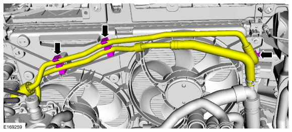 Ford Fusion. Radiator. Removal and Installation