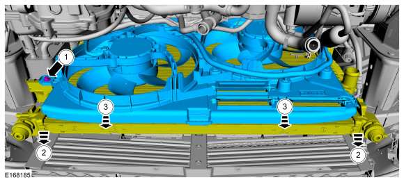 Ford Fusion. Radiator. Removal and Installation