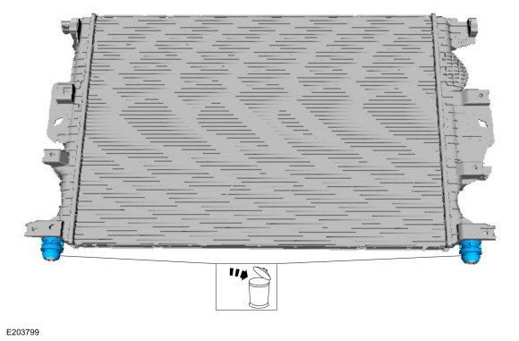 Ford Fusion. Radiator. Removal and Installation