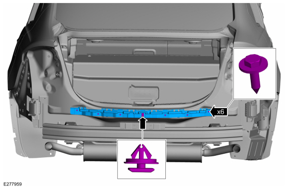 Ford Fusion. Rear Bumper Cover. Removal and Installation