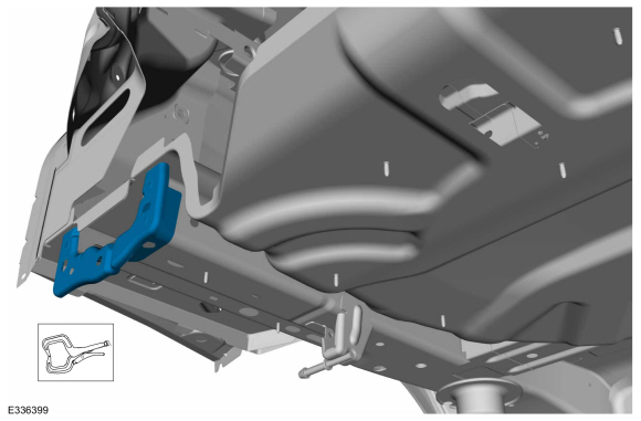 Ford Fusion. Rear Bumper Mounting bracket. Removal and Installation