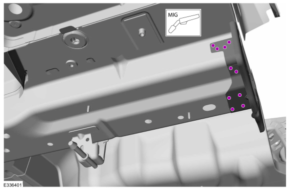 Ford Fusion. Rear Bumper Mounting bracket. Removal and Installation