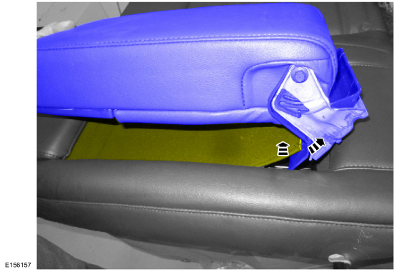 Ford Fusion. Rear Center Seatbelt Retractor. Removal and Installation