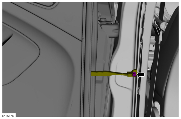 Ford Fusion. Rear Door Check Arm. Removal and Installation