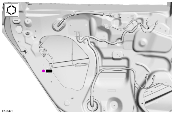 Ford Fusion. Rear Door Latch. Removal and Installation