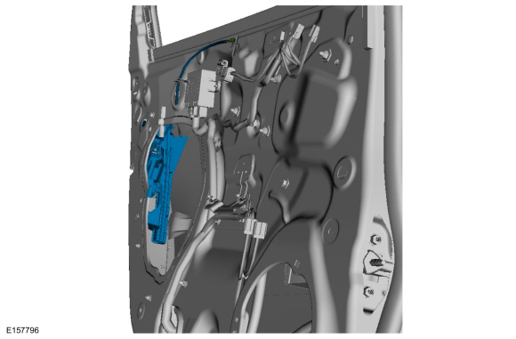 Ford Fusion. Rear Door Latch. Removal and Installation