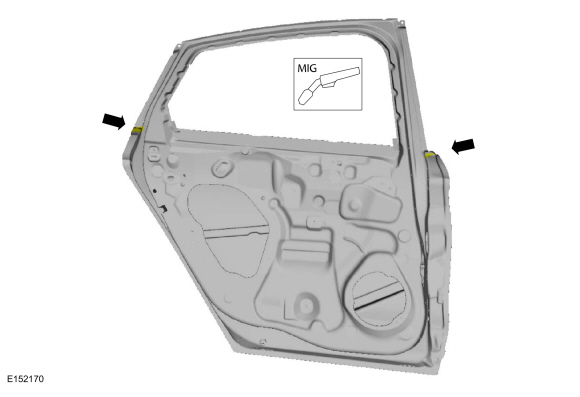 Ford Fusion. Rear Door Skin Panel. Removal and Installation