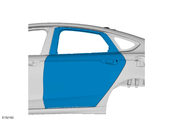 Ford Fusion. Rear Door Skin Panel. Removal and Installation