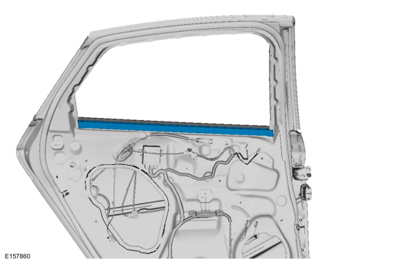 Ford Fusion. Rear Door Window Glass. Removal and Installation