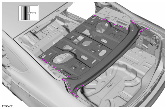 Ford Fusion. Rear Package Tray Panel. Removal and Installation